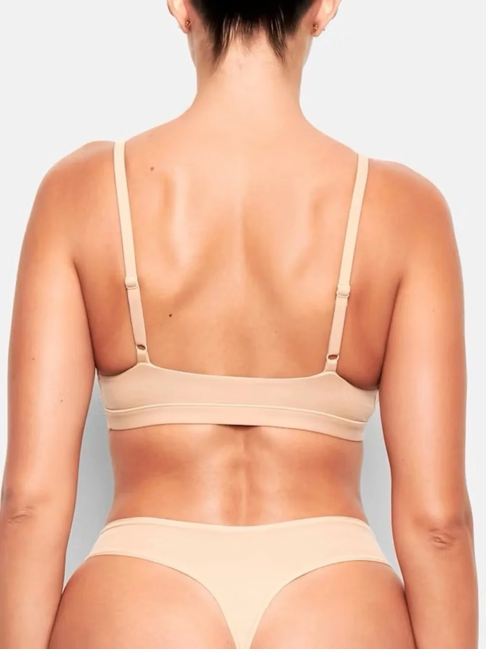 NWT SKIMS Fits Everybody Triangle Bralette - Clay - Picture 4 of 15